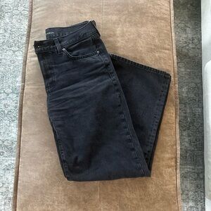 Aritzia Denim Forum Farrah Lo-Rise Wide Leg Jeans